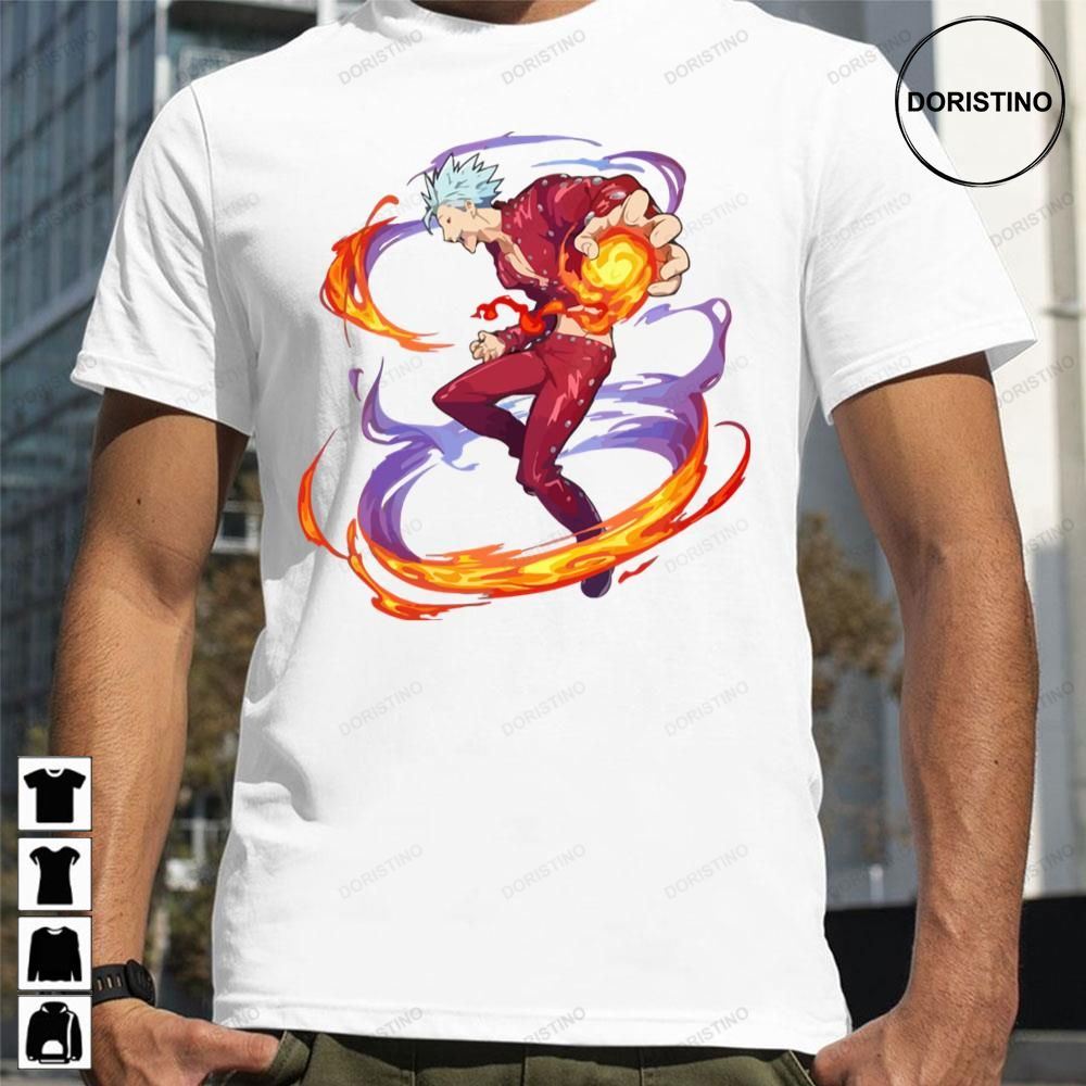 Ban The Fox Sin Nanatsu No Taizai Seven Deadly Sins Limited Edition T-shirts